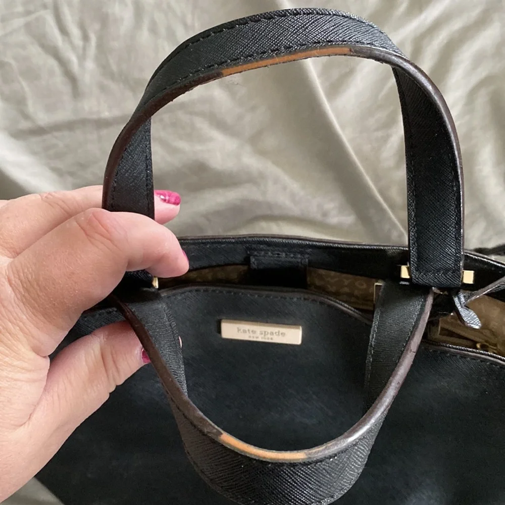Black Kate Spade Bucket Purse - Picture 3 of 4
